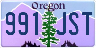 OR license plate 991JST