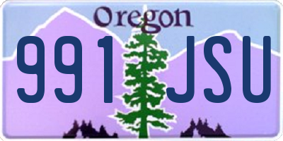 OR license plate 991JSU