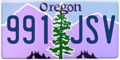 OR license plate 991JSV