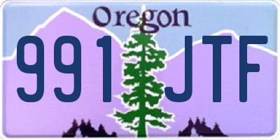 OR license plate 991JTF