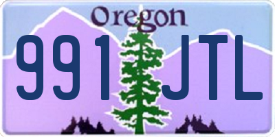 OR license plate 991JTL