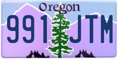 OR license plate 991JTM