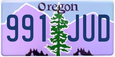 OR license plate 991JUD