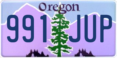 OR license plate 991JUP