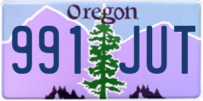 OR license plate 991JUT