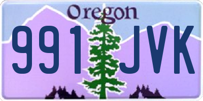 OR license plate 991JVK