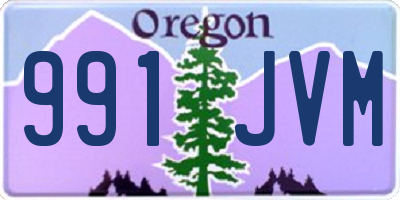 OR license plate 991JVM