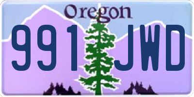 OR license plate 991JWD