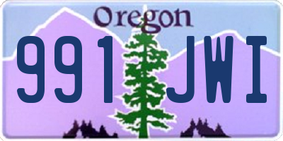 OR license plate 991JWI