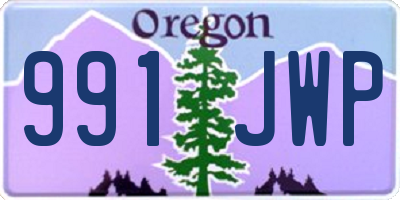 OR license plate 991JWP