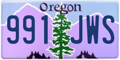 OR license plate 991JWS