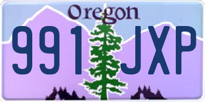 OR license plate 991JXP