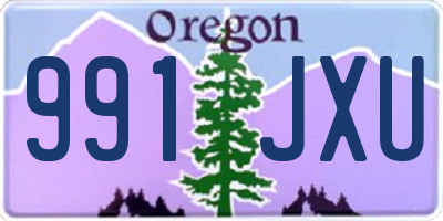 OR license plate 991JXU