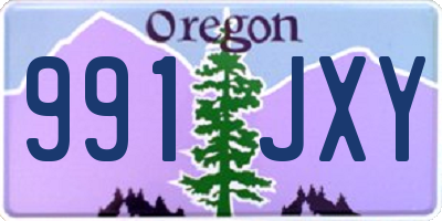 OR license plate 991JXY