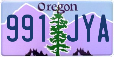 OR license plate 991JYA