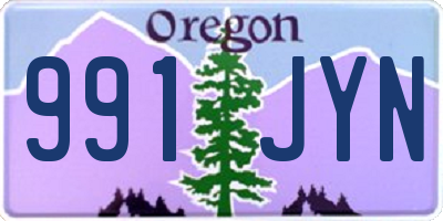 OR license plate 991JYN