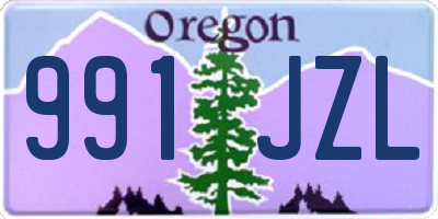 OR license plate 991JZL