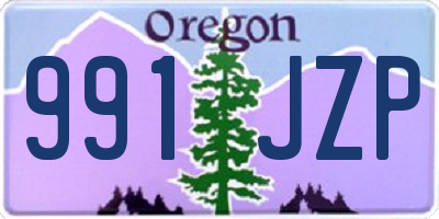 OR license plate 991JZP