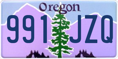 OR license plate 991JZQ