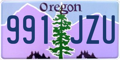OR license plate 991JZU