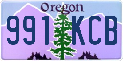 OR license plate 991KCB