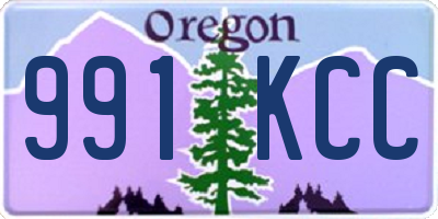 OR license plate 991KCC