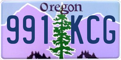 OR license plate 991KCG
