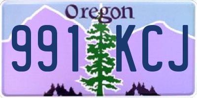 OR license plate 991KCJ