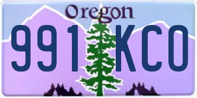 OR license plate 991KCO