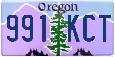 OR license plate 991KCT