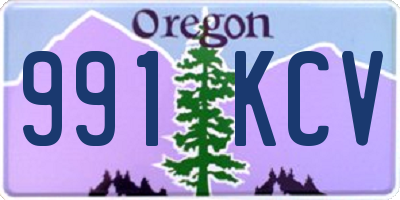 OR license plate 991KCV
