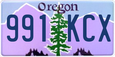 OR license plate 991KCX