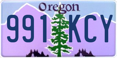OR license plate 991KCY