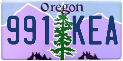 OR license plate 991KEA