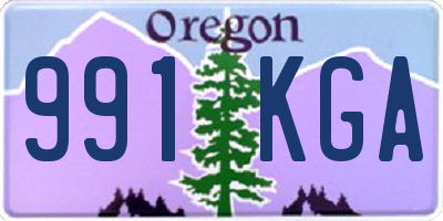 OR license plate 991KGA