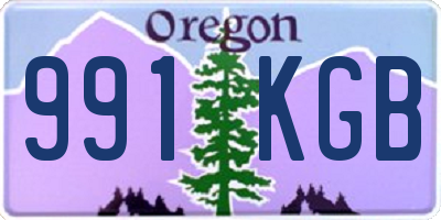 OR license plate 991KGB