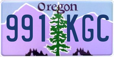 OR license plate 991KGC