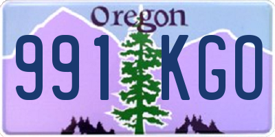 OR license plate 991KGO