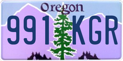 OR license plate 991KGR