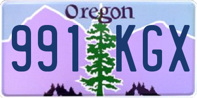 OR license plate 991KGX