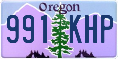 OR license plate 991KHP