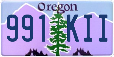 OR license plate 991KII