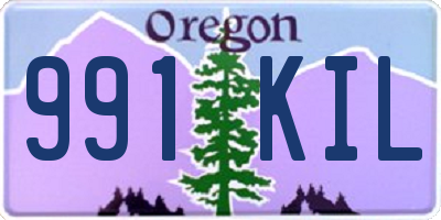 OR license plate 991KIL