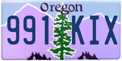 OR license plate 991KIX