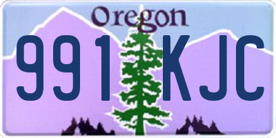 OR license plate 991KJC