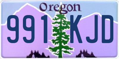 OR license plate 991KJD