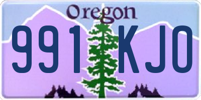 OR license plate 991KJO