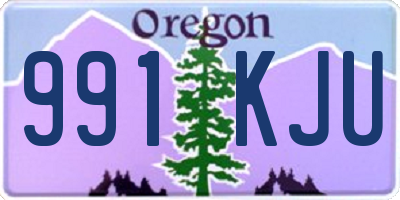 OR license plate 991KJU