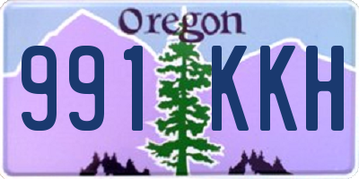 OR license plate 991KKH