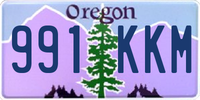 OR license plate 991KKM